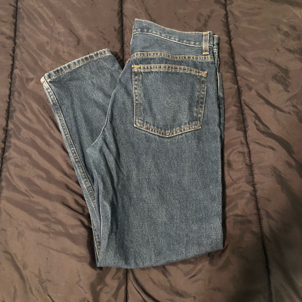 Blue wash jeans